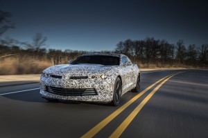 Members of the media drive engineering prototypes of the 2016 Chevrolet Camaro on the Detroit Grand Prix race course, on Detroit’s Belle Isle Park. The sixth-generation Camaro was introduced on May 15, 2015, at a public event at the park.