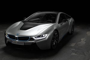 The 2018 BMW i8 Coupe Front 3Q